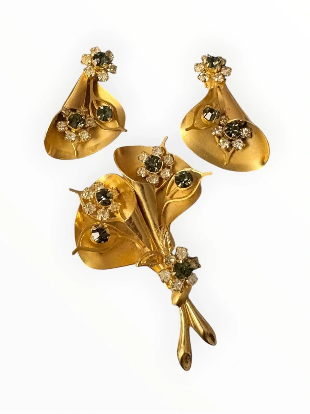 Vintage Mid-Century Albert Weiss 3-Piece Demi-Parure Set